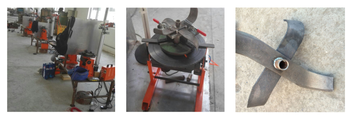 上弘輕型焊接變位機用于農機行業